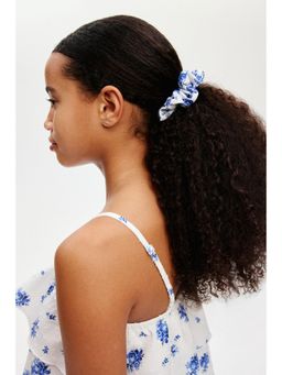 H&M - Girls Blue 3-Pack Patterned Scrunchies