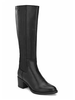 Delize - Womens Black Knee Chelsea Boots