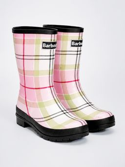 Little Surprise Box - Ms. Penelope Checks Rubber Rain Gumboots for Kids - Multi-Color