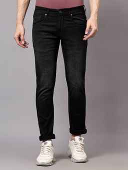 Cantabil - Men Black Light Fade Stretchable Jeans
