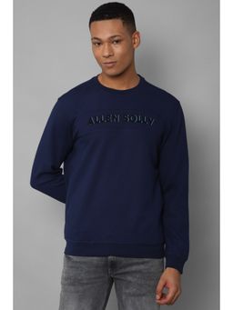 Allen Solly - Men Blue Crew Neck Full Sleeves Casual Sweatshirt