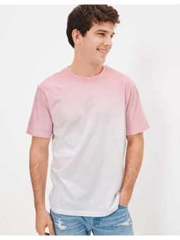 American Eagle - Men Pink Super Soft Ombre T-Shirt