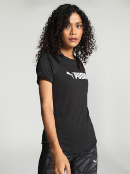 Puma - Fit Logo Womens Black T-Shirt