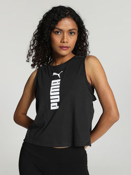 Puma - Fit Tri-Blend Tank Women's Black T-Shirt