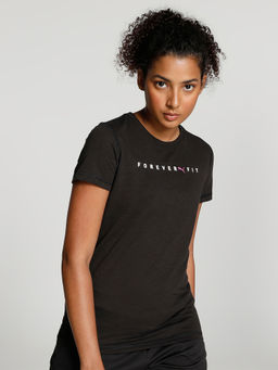 Puma - Womens Graphic Fit Womens Black T-Shirt