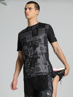 Puma - Run Favourite Mens Black T-Shirt