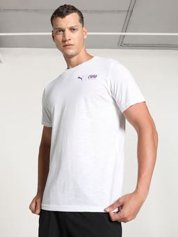 Puma - Ciele Peace Is The Place Unisex White T-Shirt