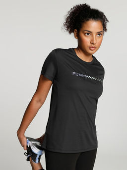 Puma - Run Logo Women's Black T-Shirt