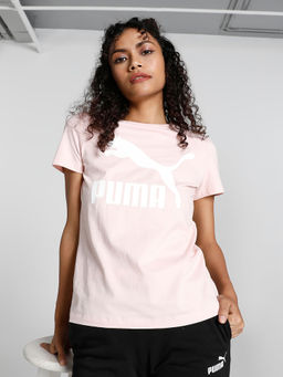 Puma - Classics Logo Womens Pink T-Shirt