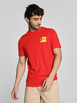 Puma - Graphics Blocks Mens Red T-Shirt