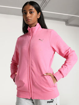 Puma - Zippered Terry Women's Pink Jacket