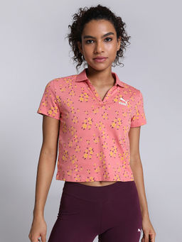 Puma - Polo Women's Pink T-Shirt