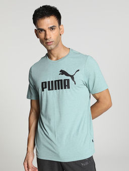 Puma - Essentials Heather Mens Grey T-Shirt
