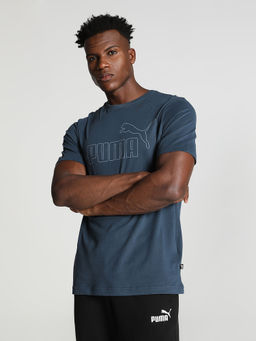 Puma - Essentials Elevated Mens Blue T-Shirt