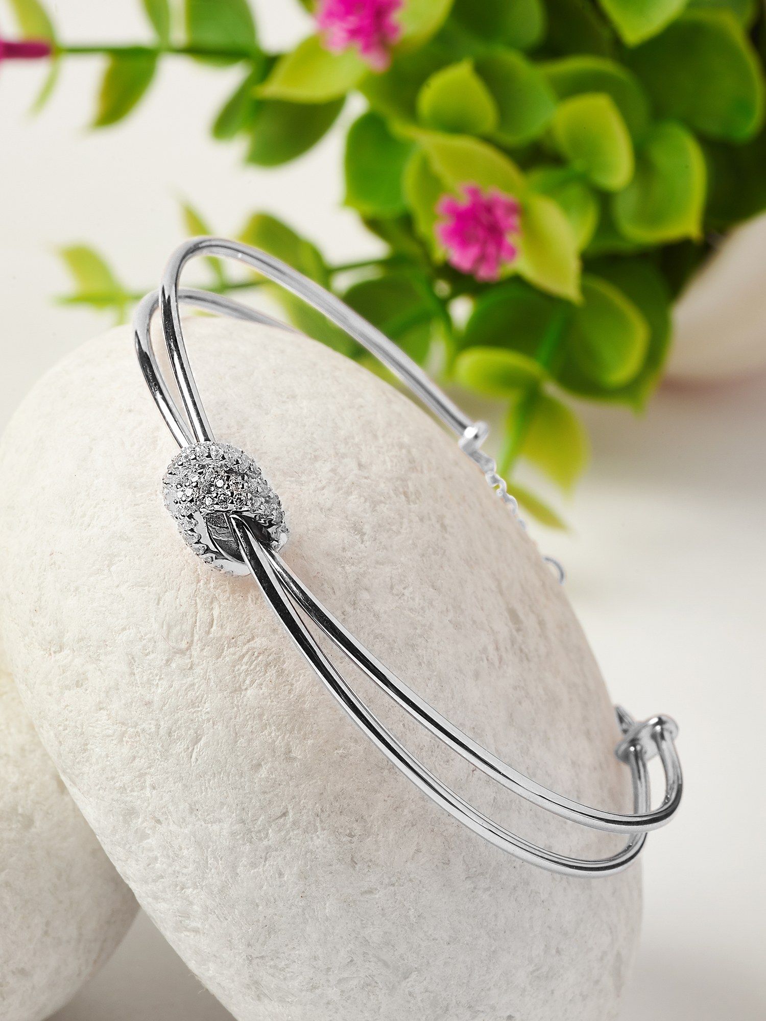 Buy SILBERRY 925 Sterling Silver Knot bracelet for Women Online