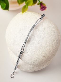 Silberry - 925 Sterling Silver Bridge Bracelet for Women