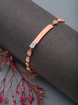 Silberry - 925 Sterling Silver Rose Gold Belt Bracelet for Women