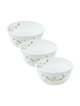 Corelle - Livingware Plus Green Delight 828ml Curry Bowl Pack of 3