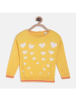 MINI KLUB - Kids Girls Yellow Sweater