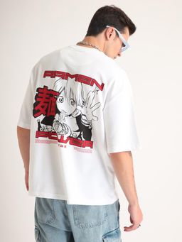 Weezy - White Ramen Power Oversized T-Shirt