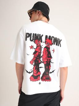 Weezy - White Punk Monk Oversized T-Shirt