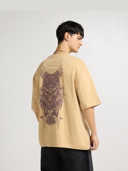 Weezy - Premium Beige - Nocturnal Oversized T-Shirt
