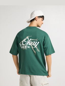 Weezy - Premium Emerald Green Its Okay Oversized T-Shirt