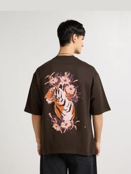 Weezy - Premium Chocolate Brown Pride Devil Oversized T-Shirt