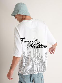 Weezy - Premium White Family Matters Oversized T-Shirt