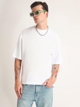 Weezy - White Premium Cotton Oversized T-Shirt