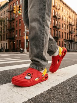Bacca Bucci - Men Red Justice League Clogs