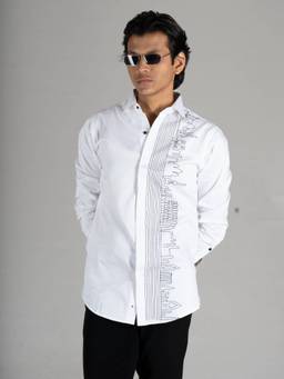 MENOIR - Wonders White Embroidered Shirts