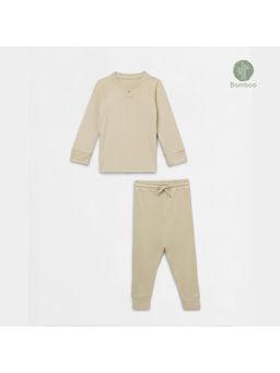 Cocoon Care - Brown Rice Bamboo Knitted Cotton Co-Ords for Babies (Set of 2)