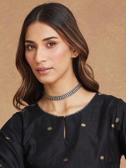 Fabindia - Women Silver Choker Necklace
