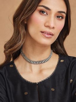 Fabindia - Women Silver Choker Necklace