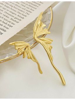 Stol'N - Fashion Gold Alloy Liquid Butterfly Asymmetric Drop Earrings