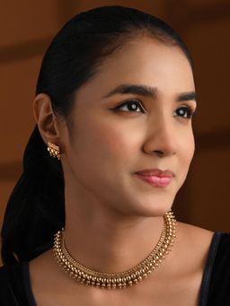 I Jewels - Gold-Plated Traditional Jewellery Set