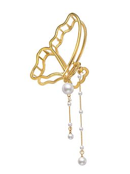 Stol'N - Fashion Butterfly Square Pearl Claw Clip