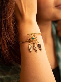 SOUL WORKS - Dream Catcher Green Cuff