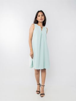 PRET PITAARA - Mint Green A-Line Knee Length Dress