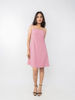 PRET PITAARA - Blush Pink Backless Mini Dress
