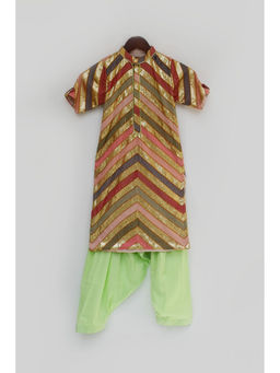 Fayon Kids - Embellished Kurta and Salwar (Set of 2)