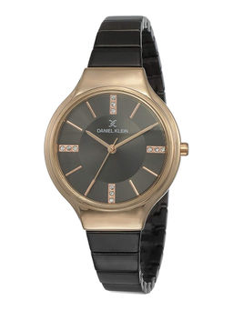 Daniel Klein - Black Premium Round Dial Analog Watch For Women - DK11947 - 4