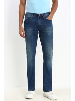 Allen Solly - Men Blue Regular Fit Mid Wash Jeans