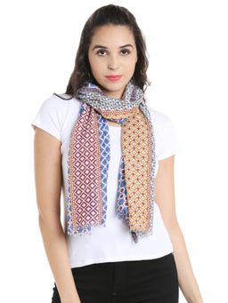Style Quotient - Women Geometric Multi Color Shawl