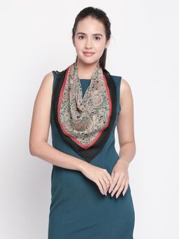 Style Quotient - Women Green & Black Paisley Printed Scarf