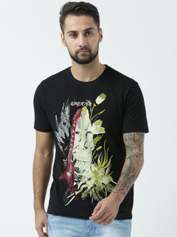 Huetrap - Mens Black Short Sleeve T-Shirt