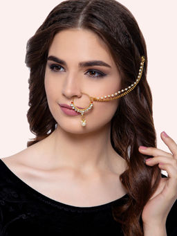 Anika's Creations - Anika's Creation Traditional Gold Plated Nose Ring