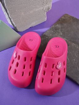 Carlton London - Solid Women Fuchsia Clogs
