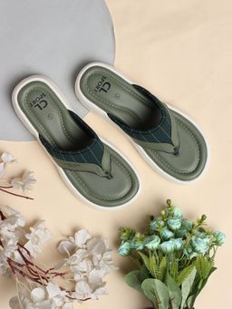 Carlton London - Solid Green Flipflops